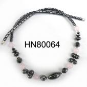 Assorted Colored Semi precious Chip Stone Beads Hematite Beads Stone Chain Choker Fashion Women Necklace